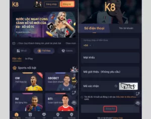 Đăng ký k8 qua điện thoại