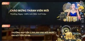 Khuyến mãi chào mừng thành viên mới K8