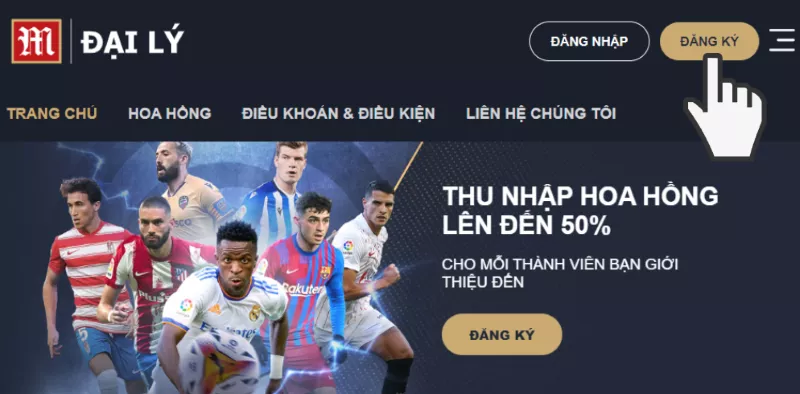 vào trang đăng ký làm đại lý m88