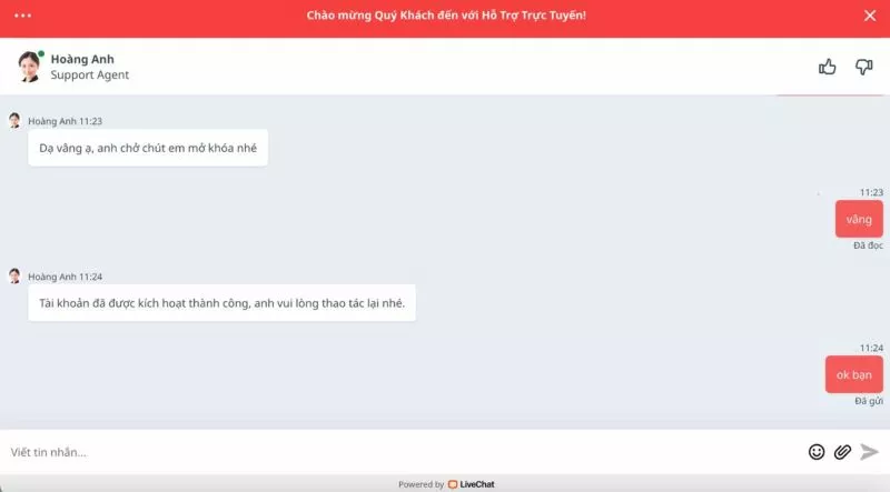 hoàn thành mở khóa tài khoản 12bet